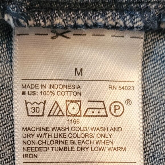 Old Navy LS Popover 100% Cotton Denim Chambray Shirtdress - Picture 8 of 14